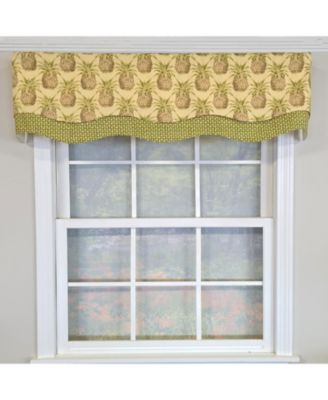 100% Cotton Kingston Glory Fully lined Windows Rod Pocket Valance 50" x 16" Yellow
