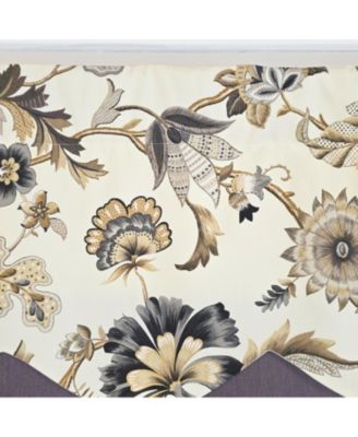 100% Cotton Zanzibar Petticoat With Poly/Cotton lining Rod Pocket Valance 50" x 17" Gray