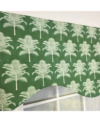 St. Croix Cornice Valance - 100% Cotton with Ivory Lining 50" x 17"  Green