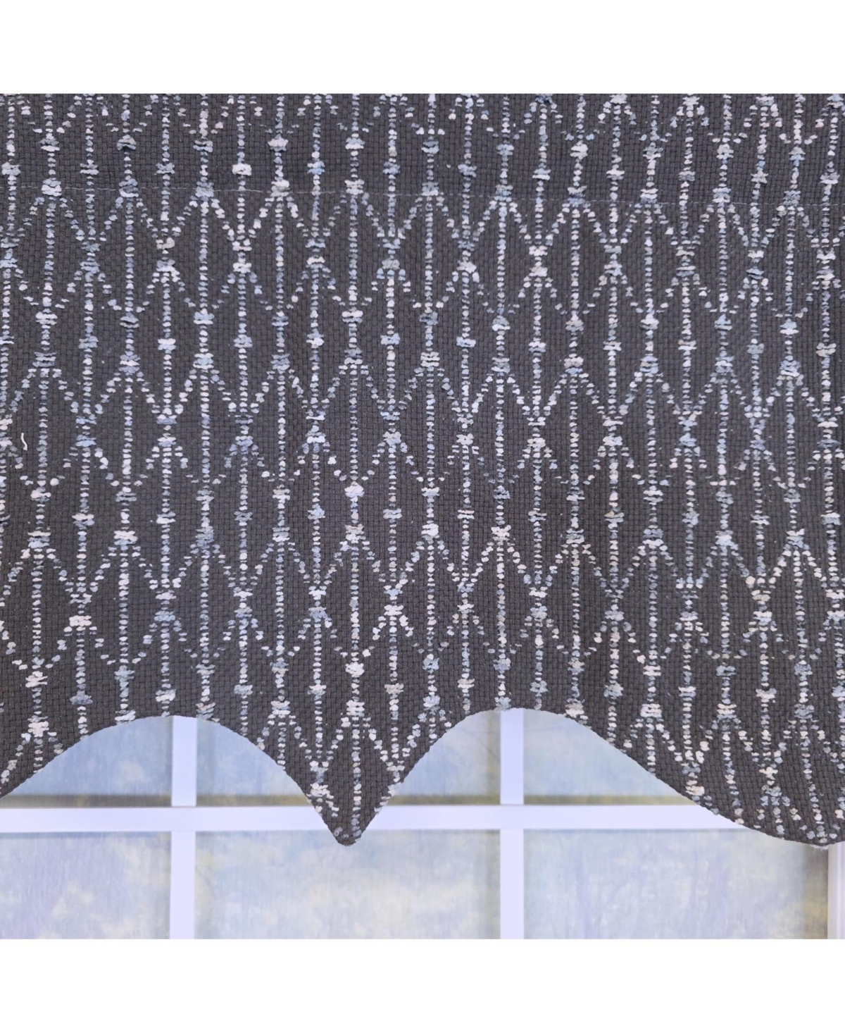 Rlf Home 100% Cotton Sassari Regal With Poly/Cotton Ivory lining Rod Pocket Valance 50" x 15" Iron