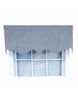 Luxurious Modern Design Classic MG-Ticking Stripe Regal Style Window Valance 50" x 17"