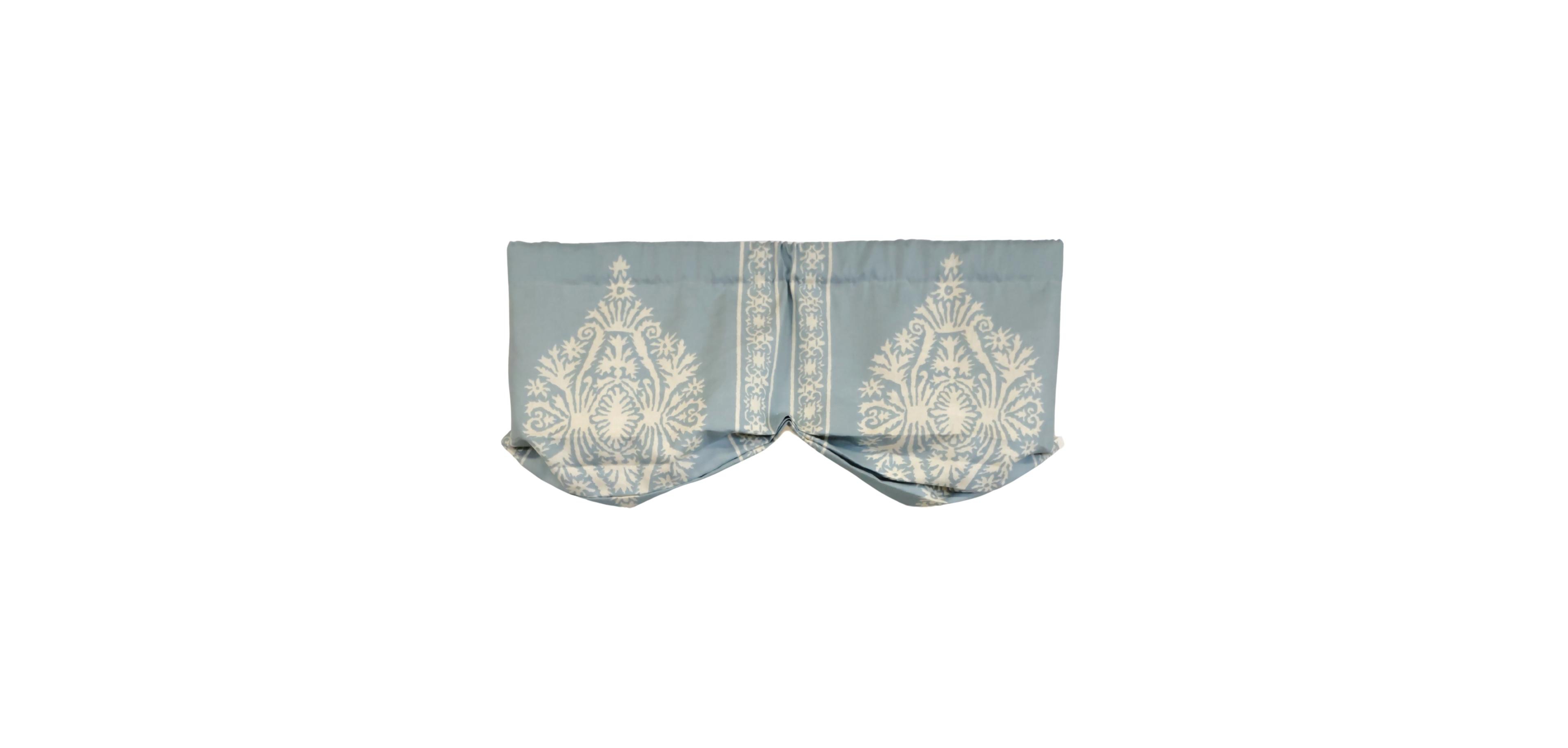 Rlf Home 3" Rod Pocket High Quality Fabric Nora Stationary Balloon Valance for Windows