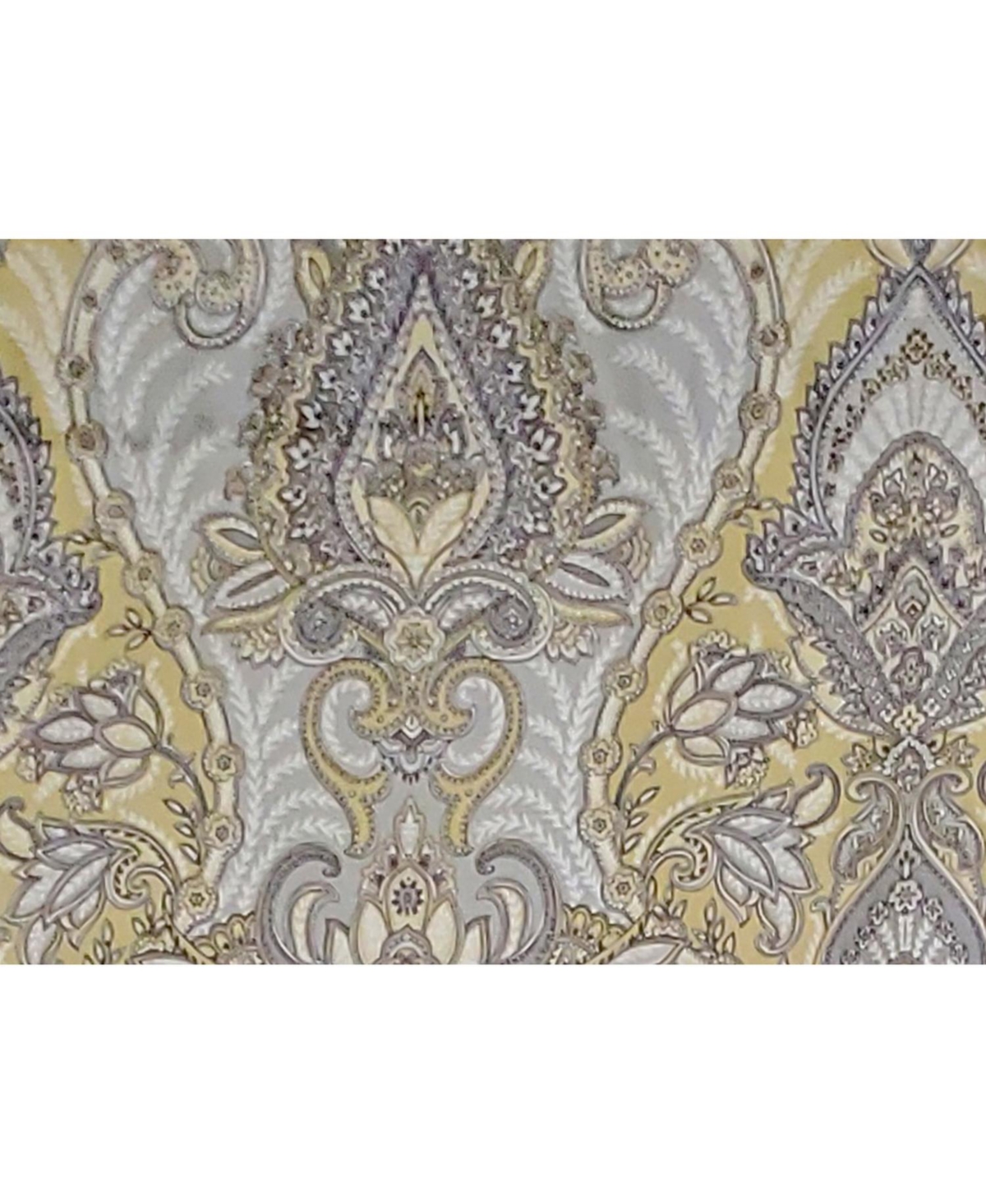 Rlf Home 3" Rod Pocket High Quality Fabric Nobility Glory Valance for Windows 50" x 16" Gary