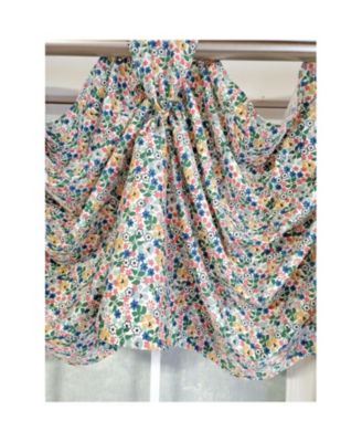 3" Rod Pocket High Quality Fabric Petite Flower 3-S Victory Swag for Windows 54" x 15" Multi