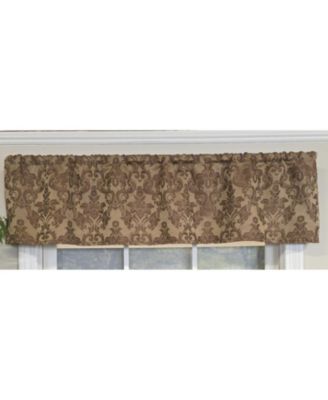 100% Cotton Marruecos Tailored  Unlined Windows Rod Pocket Valance 51" x 12"  Brown