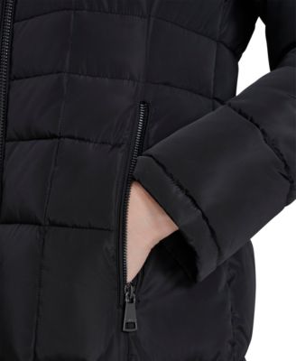 Women's Hooded Stand Collar Puffer Coat