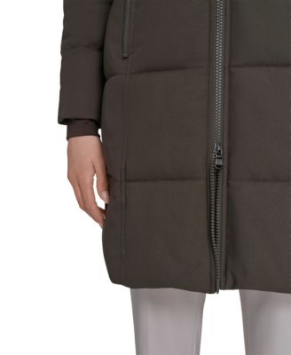 Women's Stand Collar Hooded Puffer Coat