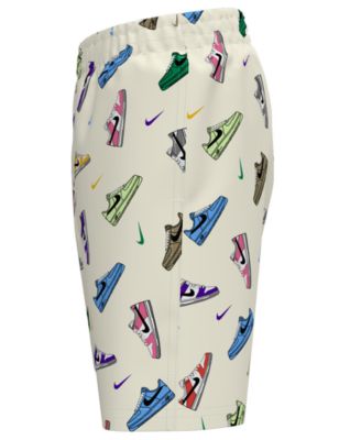 Boys' 8-20 Multi Sneaker Novelty Print Swim Trunks