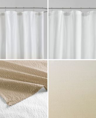 Ara Ombre Printed Seersucker Shower Curtain, 72" x 72"