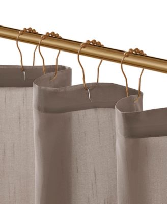 Laurel Tufted Semi-Sheer Shower Curtain, 72" x 72"