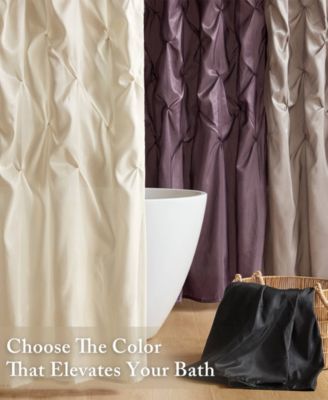 Laurel Tufted Semi-Sheer Shower Curtain, 72" x 72"