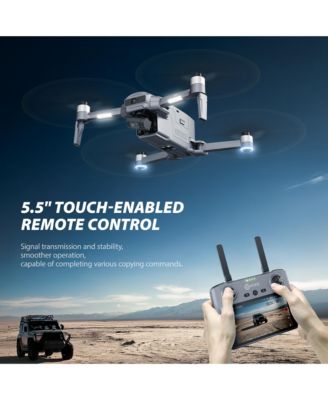 Drone with 4K UHD Camera for Adults, " Touch Screen Remote with 6000M Range, Auto Return, Wind Resistance, 40 Mins Intelligent Flight Time