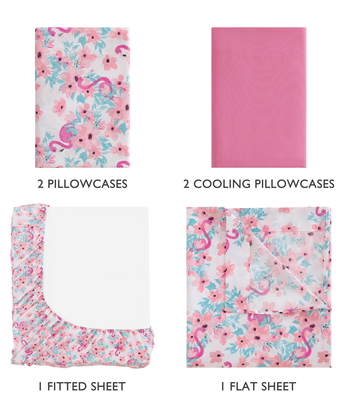 Caribbean Joe Cooling 6-pc. Sheet Set, Queen In Pink