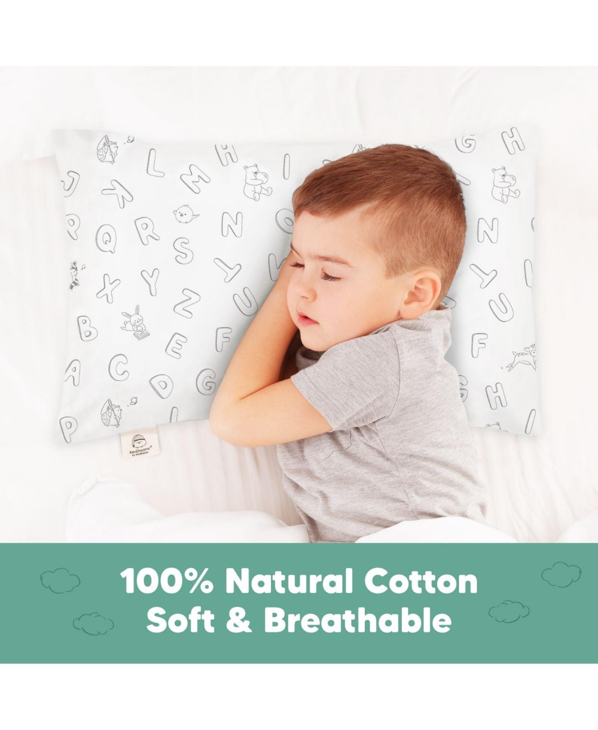 KeaBabies Toddler Pillowcase for 13X18 Pillow Case, Travel Case Cover