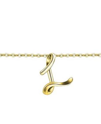 Stylish 14K Gold Plated Initial Necklace