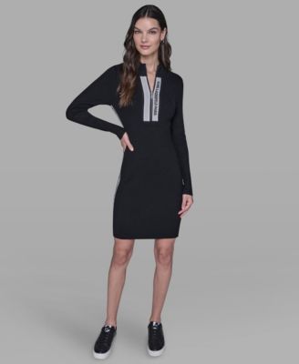 Women's Logo Sweater Mock Neck Dress