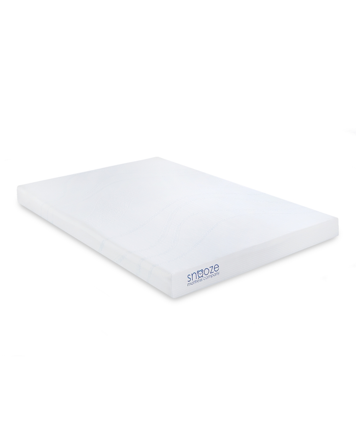 Snooze Dual Layer Gel Memory Foam 6" Firm Mattress, Twin In White