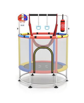 55" Kids Trampoline Gift for for 3-6 Years Old Boys and Girls