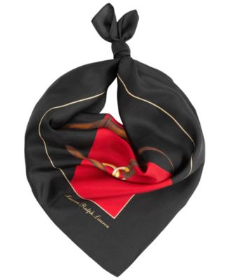 Holiday Equestrian Square Scarf