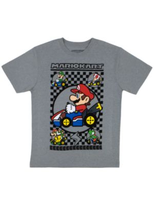 Big Boys Super Mario Kart 3 Piece Crewneck T-Shirt Bundle Set