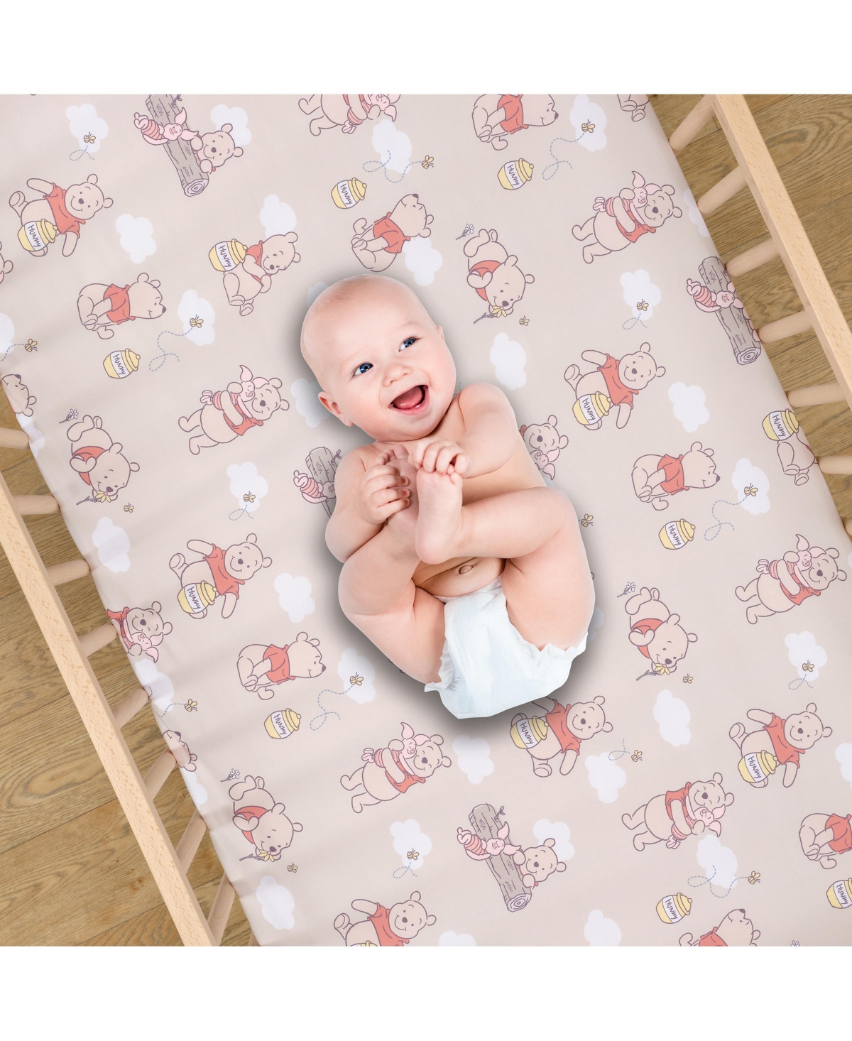 Bedtime Originals Disney Baby Winnie the Pooh & Friends Fitted Crib Sheet