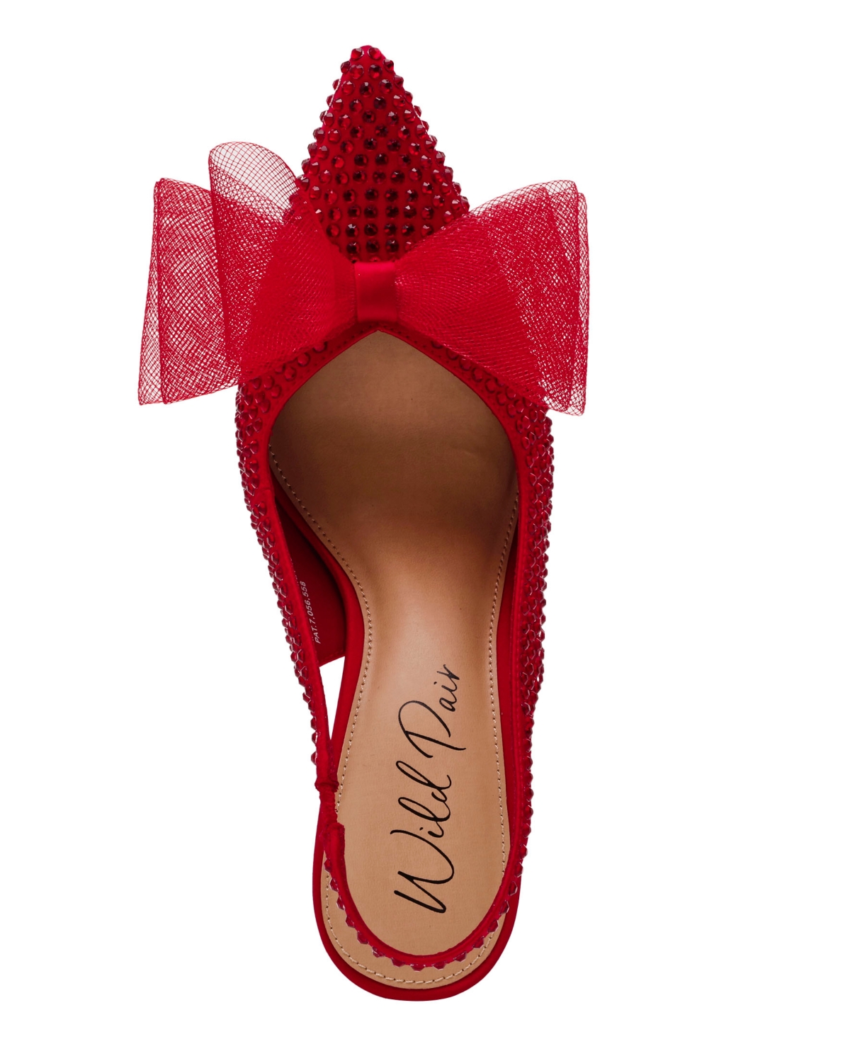 Wild Pair Alegro Bow Slingback Pumps, Created For Macy's In Red