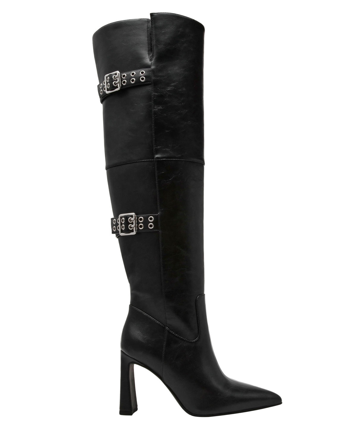 Wild Pair Women's Vivii Over-the-knee Buckle Boots, Macy's Exclusive In Black
