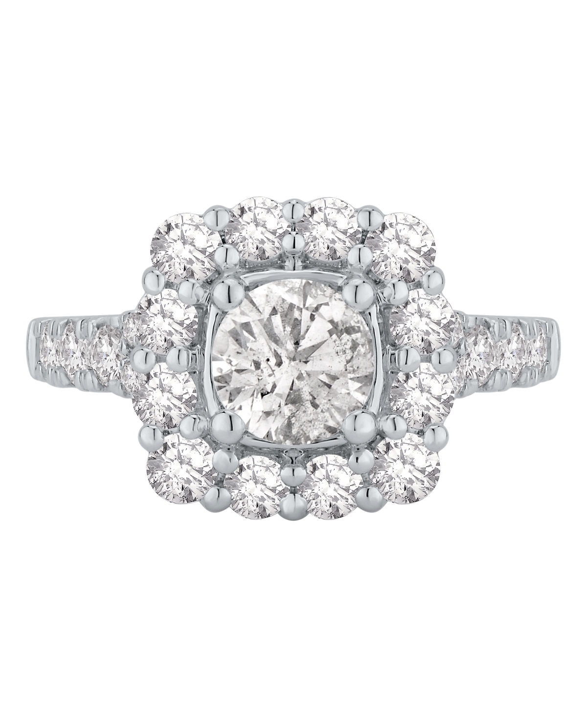 Macy's Diamond Halo Engagement Ring (2-1/2 ct. t.w.) in 14K White Gold