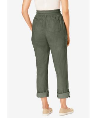 Women's Plus Size Convertible Length Cargo Pant/Capri