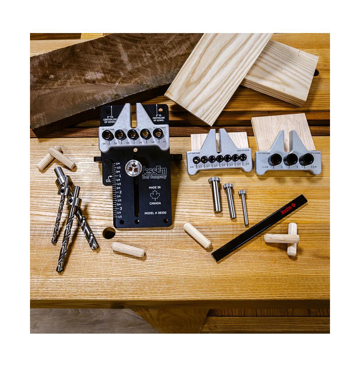 JessEm 08350MK Dowelling Jig Master Kit Precision Woodworking Joinery Tools