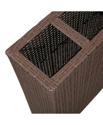 Raised Bed Brown Poly rattan, plastic Medium Raised Bed