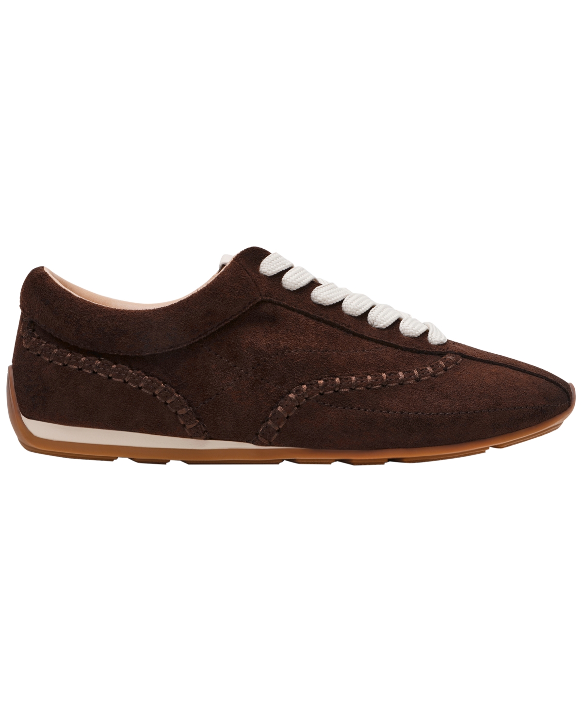 Dv Dolce Vita Women's Farrah Whipstitch Low Profile Sneakers In Brown