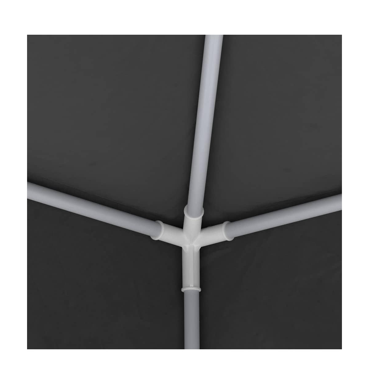 Professional Party Tent with Side Walls 6.6'x6.6' Anthracite 0.3 oz/ft²