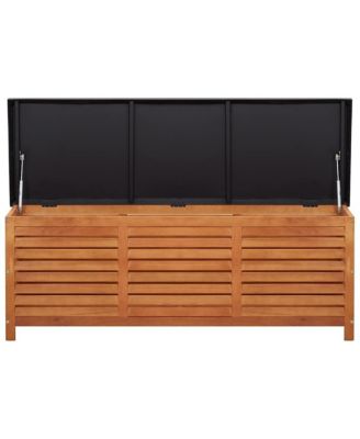 Storage Box Natural Eucalyptus Solid Eucalyptus Wood