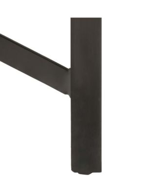 Bar Table Brown Rough Mango Wood Durable Bar Table Rectangular