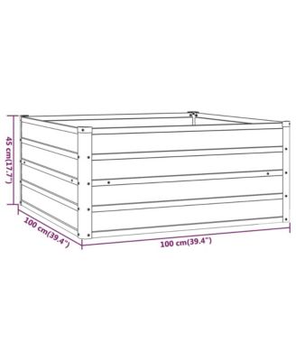 Garden Raised Bed Rusty Corten Steel Medium Durable