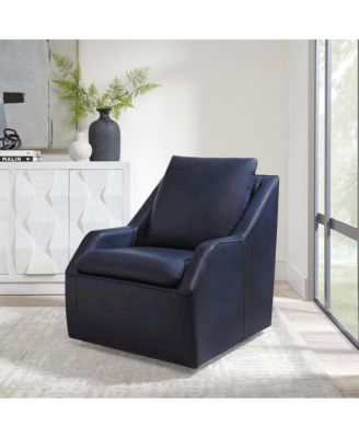 1 piece top grain leather Steamboat Marine Swivel Chair