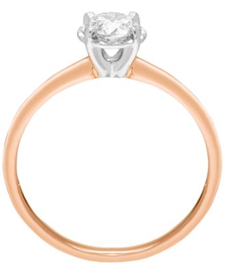 Diamond Solitaire Ring (1/2 ct. t.w.) in 14k Rose Gold