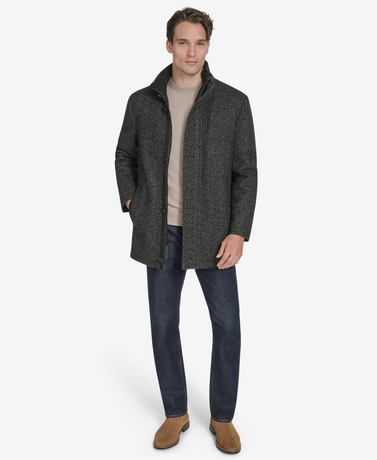 Marc New York Men's Dorsey Plaid Jacket In Gray
