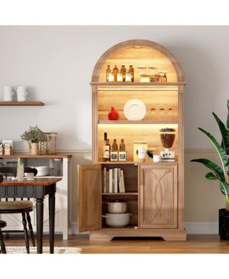 71" Arched Cabinet with 3-Color LED & Motion Sensor