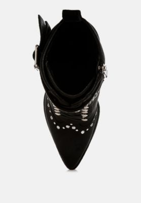 Womens Punk Nomad Harness Detail Lace Up Boots