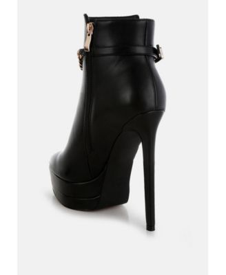 Womens Narok Metallic Chain Detail Boots