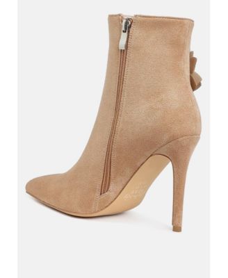 Womens Yarrow Rhinestones Petal Detail Boots