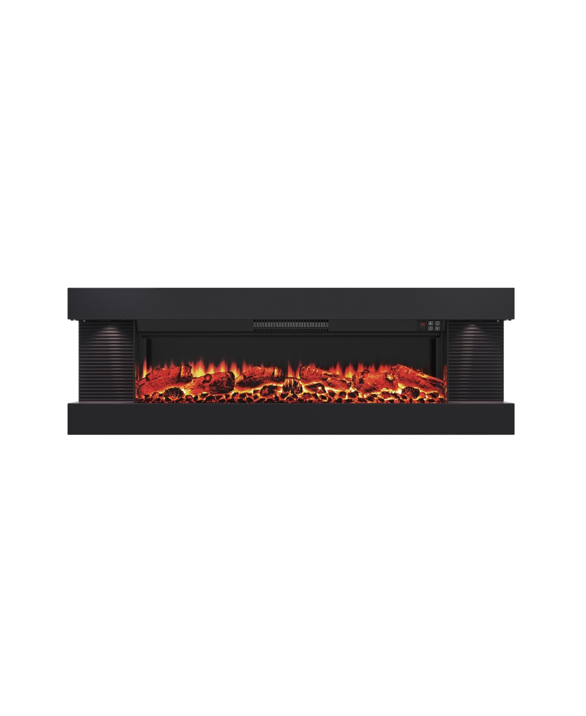 Mondawe Stylish Electric Fireplace with 50" Suspended Led Light Mantel with Remote Control