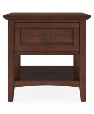 Furniture 24" Solid Wood Hedworth Square End Table