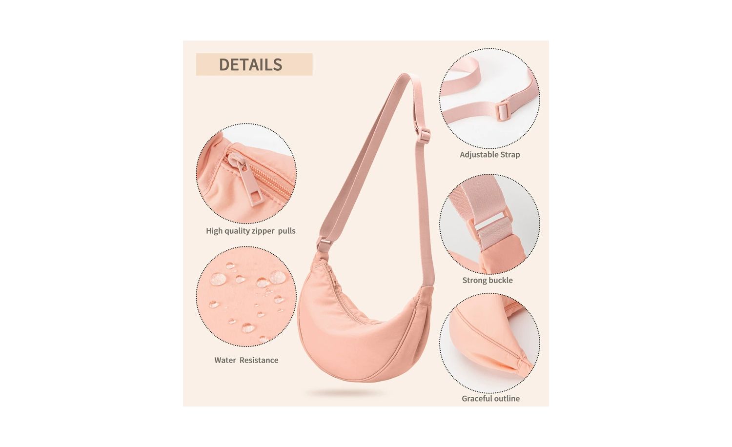 Luna Arc Water-Resistant Travel Bag