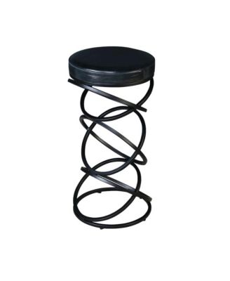 Polaris Leather 30" Bar Stool, Gray