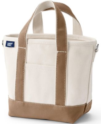 Small 3 Pocket Open Top Canvas Tote Bag