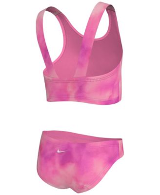 Girls' 4-6X Long-Sleeve Hydroguard, Top and Bottom Swimsuit, 3-Piece Set