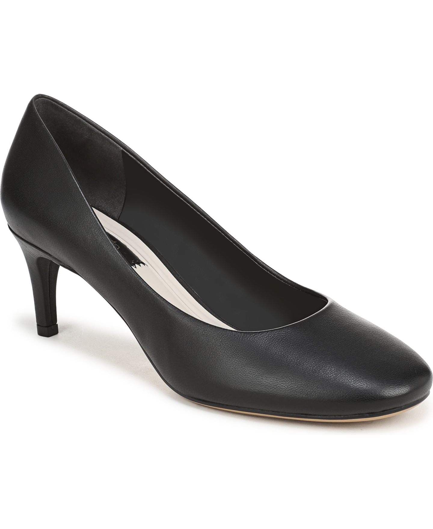 Женские туфли Franco Sarto Kamari Round Toe Pump, цвет: Чёрный кожаный — фото 1